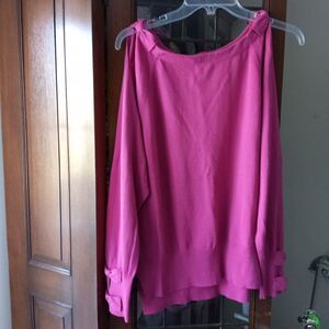 Juicy Couture Hot Pink Bow Sweater Top Size M Barbiecore  /B17